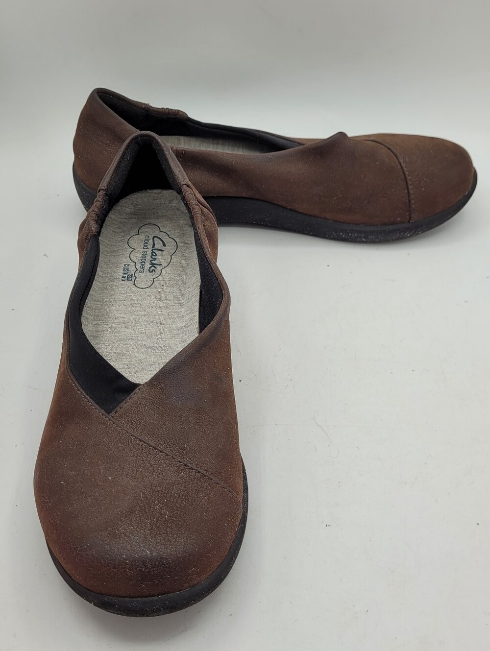 Clarks Sillian Jetay Brown slip-on flats Size 7 - Picture 11 of 16